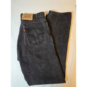 Levi Strauss & Co. 505 34×32 Mens Black Regular Fit Straight Leg Vintage Y2K